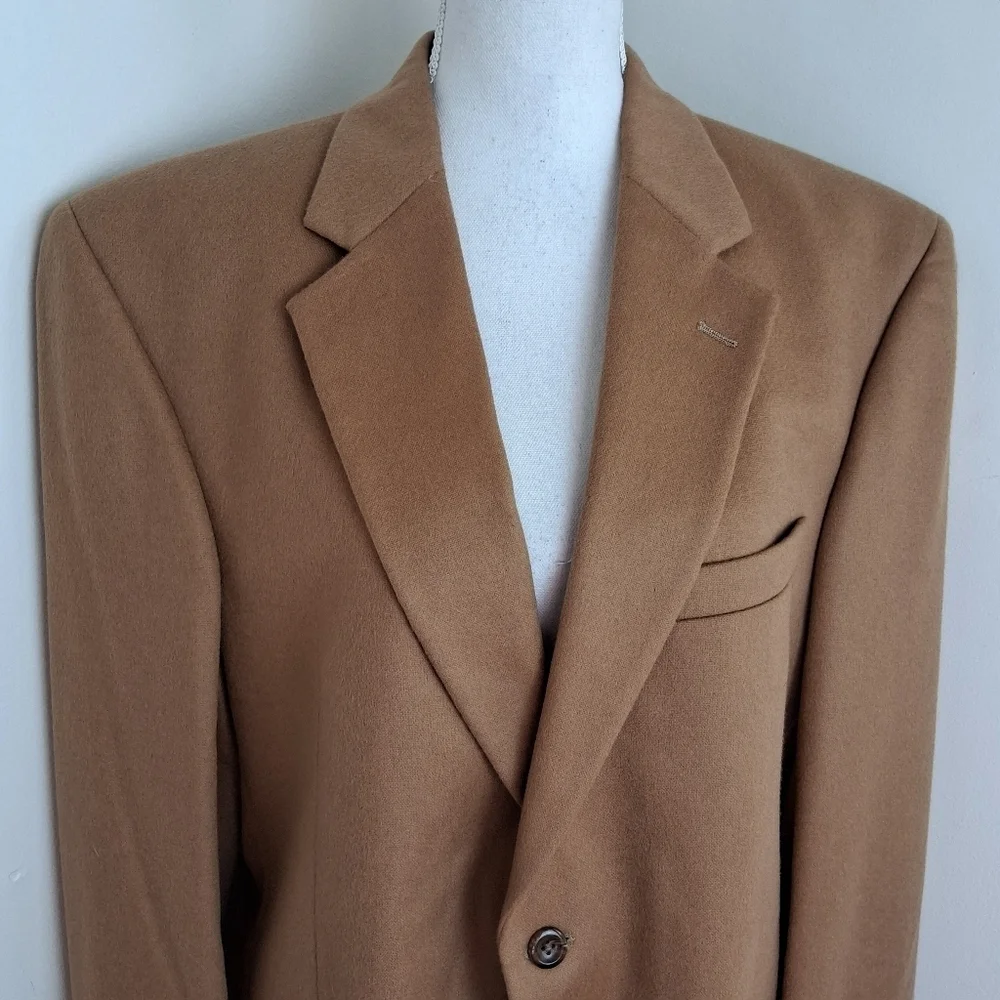 Jos. A. Bank Cashmere Gordon Camel Blazer Sport Jacket Size 42R NWT